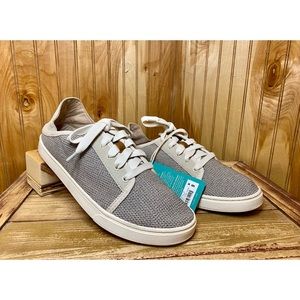 Olukai Pehuea Li Tapa/Tapa Women’s Casual Sneakers Size 9 Gray